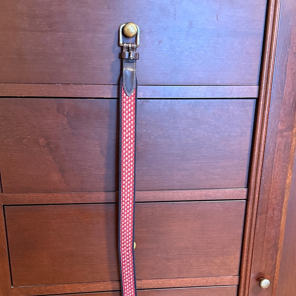 Vineyard Vibes Santa Red and Brown Belt. Worn twice